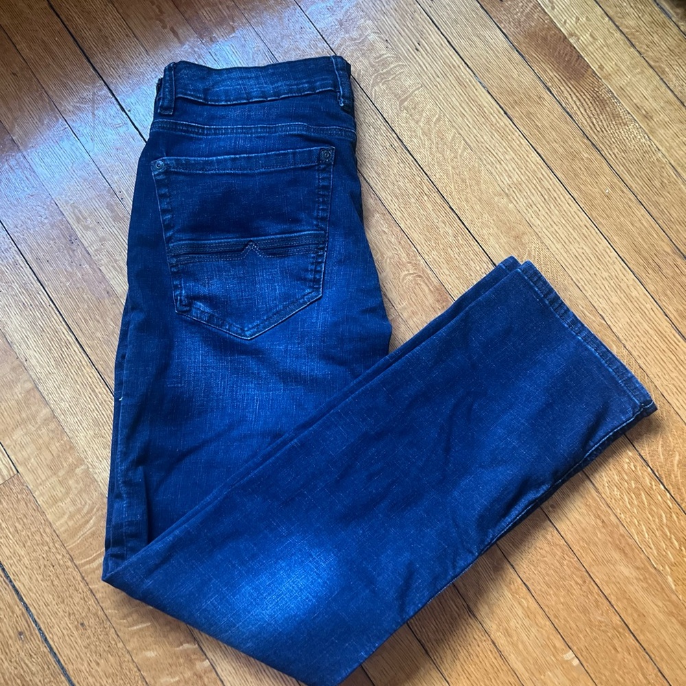Buffalo David Bitton Men's Deep Blue Slim Straight Stretch Jeans